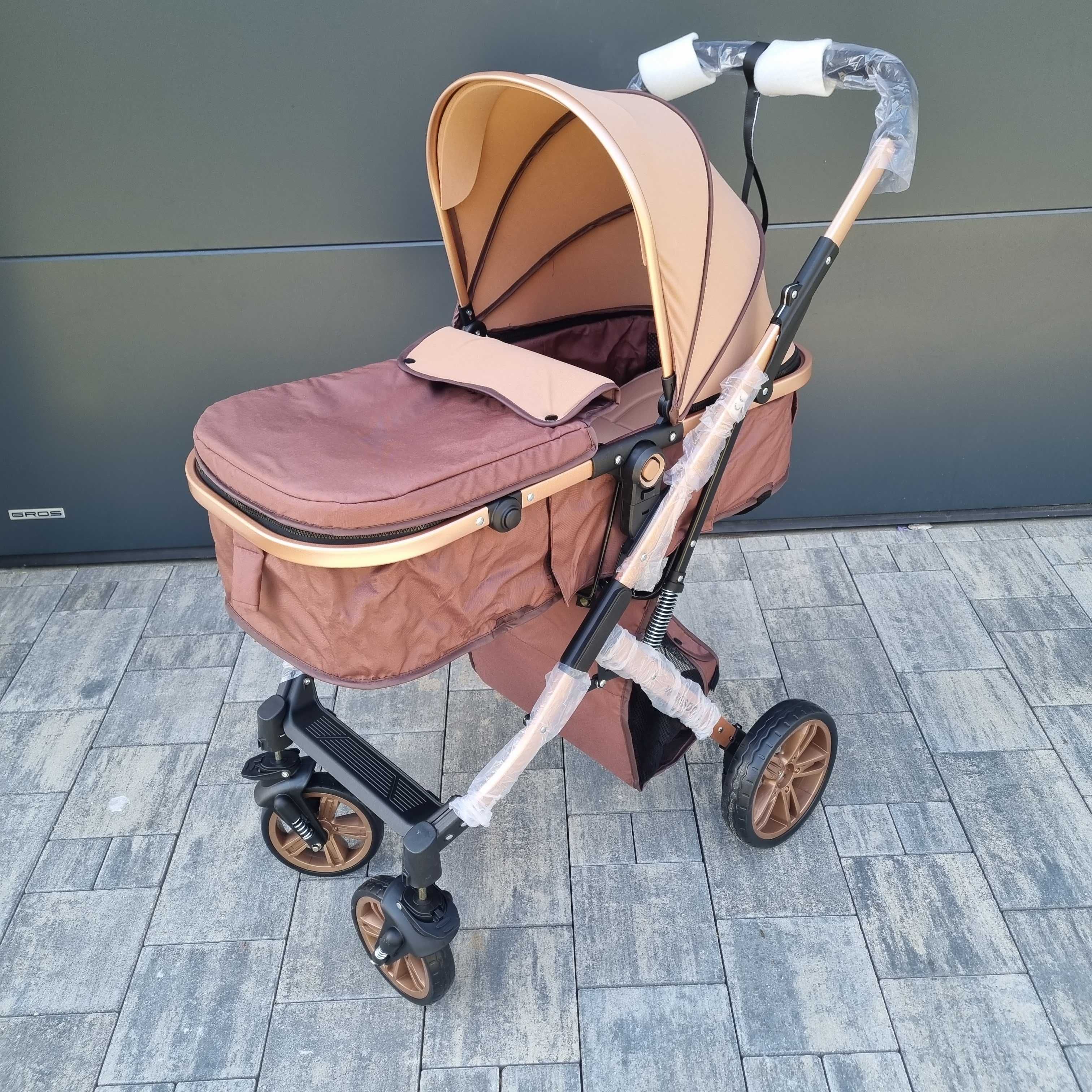 Wózek  Głęboki plus Spacerówka 2 w 1 Spacerowy + Gondola
