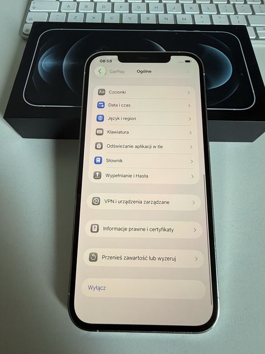 iPhone 12 Pro Max 512gb Silver Idealny Bateria 100%