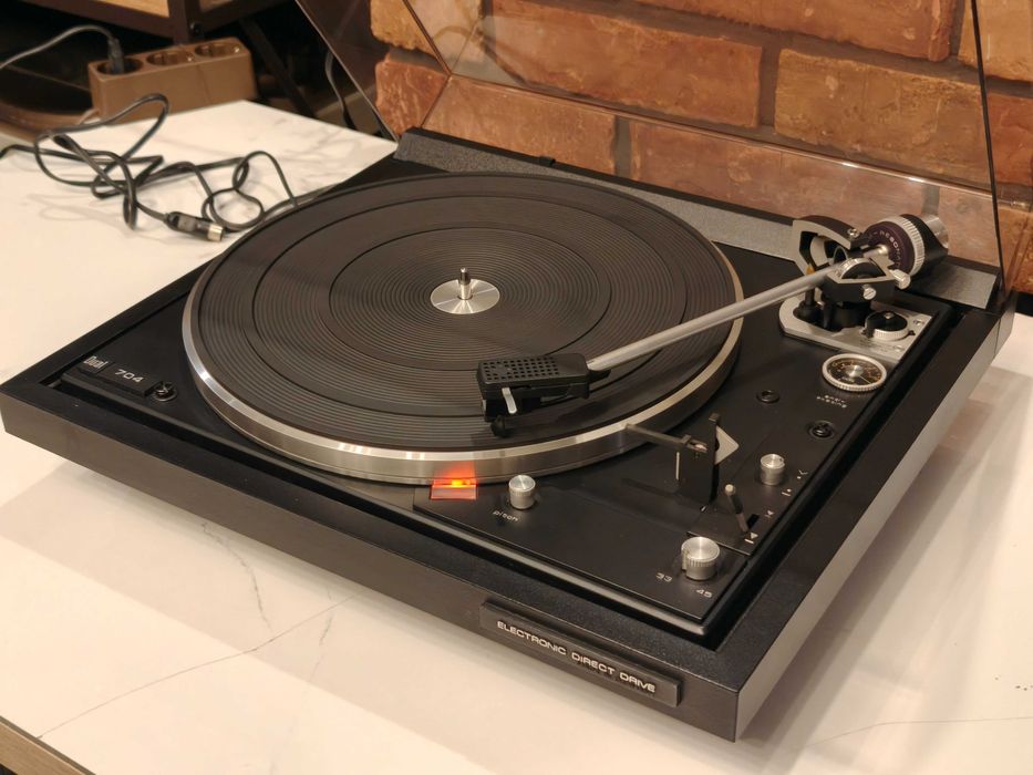 DUAL 704 ! Flagowy gramofon Direct Drive ! Shure V15 mkiii