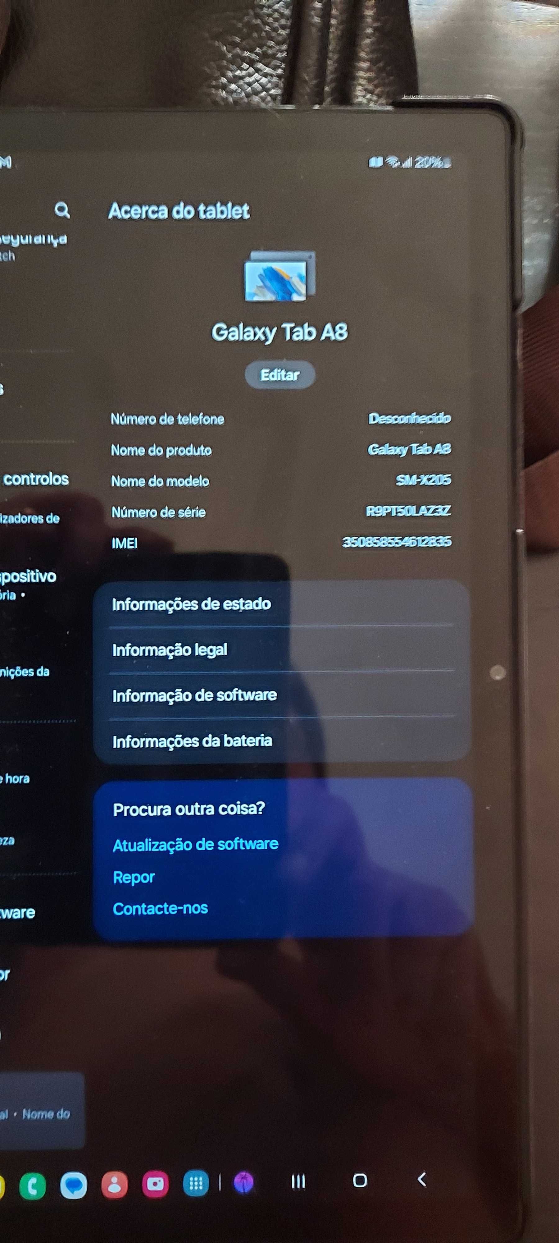 Tablet samsung a8