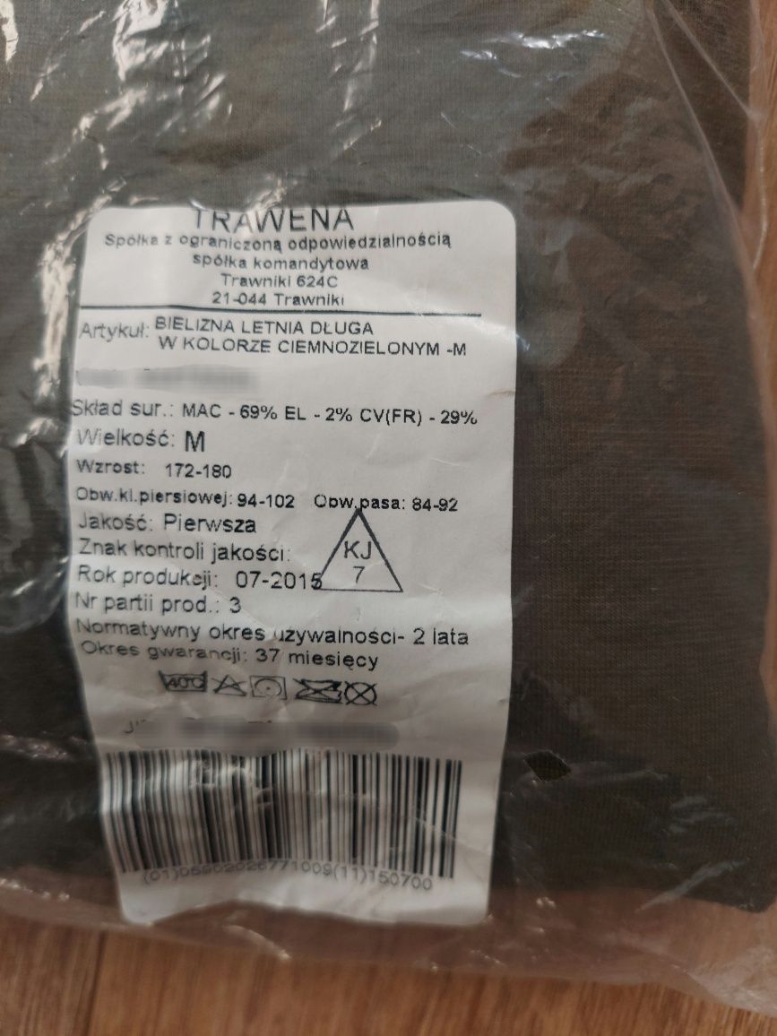Bielizna ocieplająca  letnia  lub zimowa M