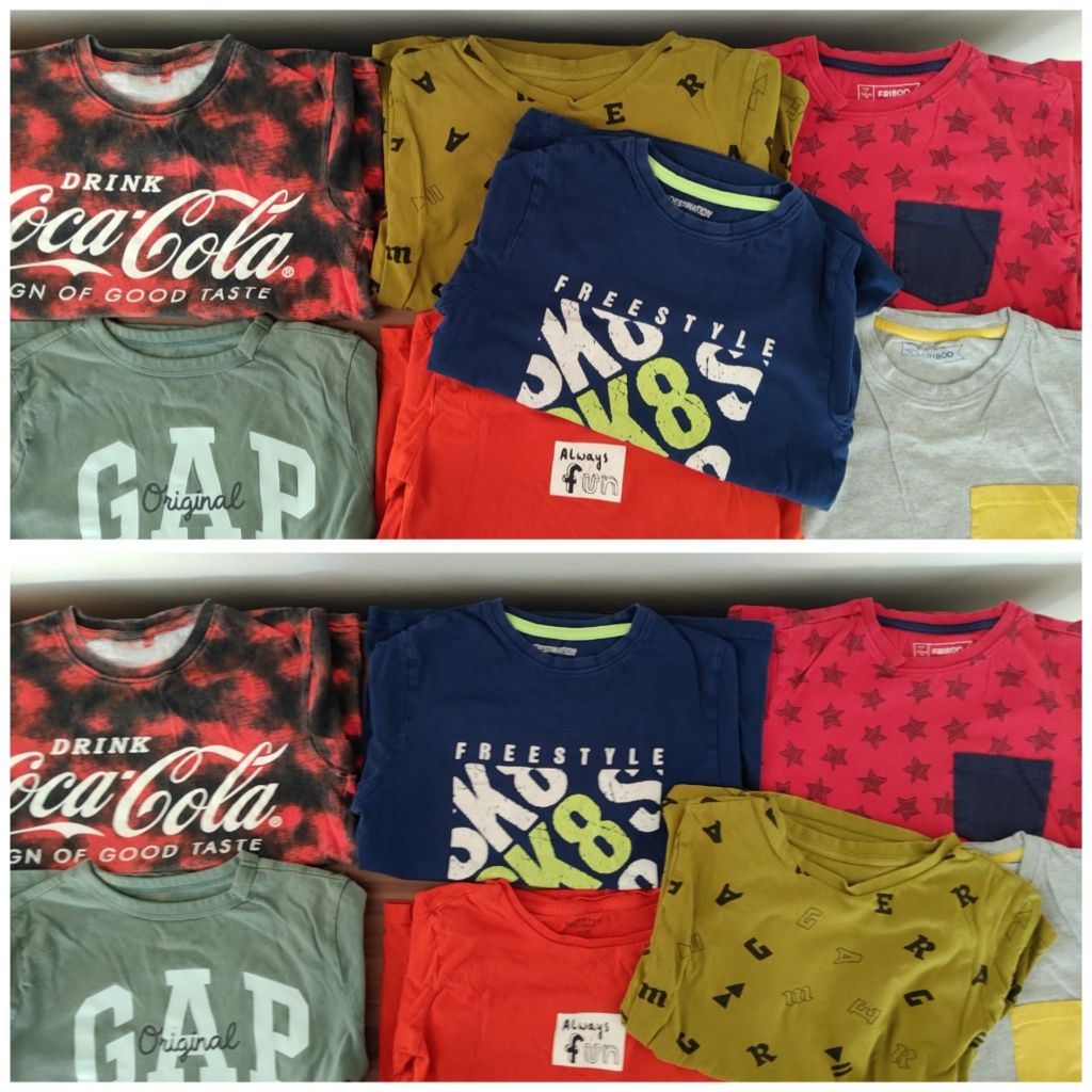 Bluzki t-shirty 7 sztuk