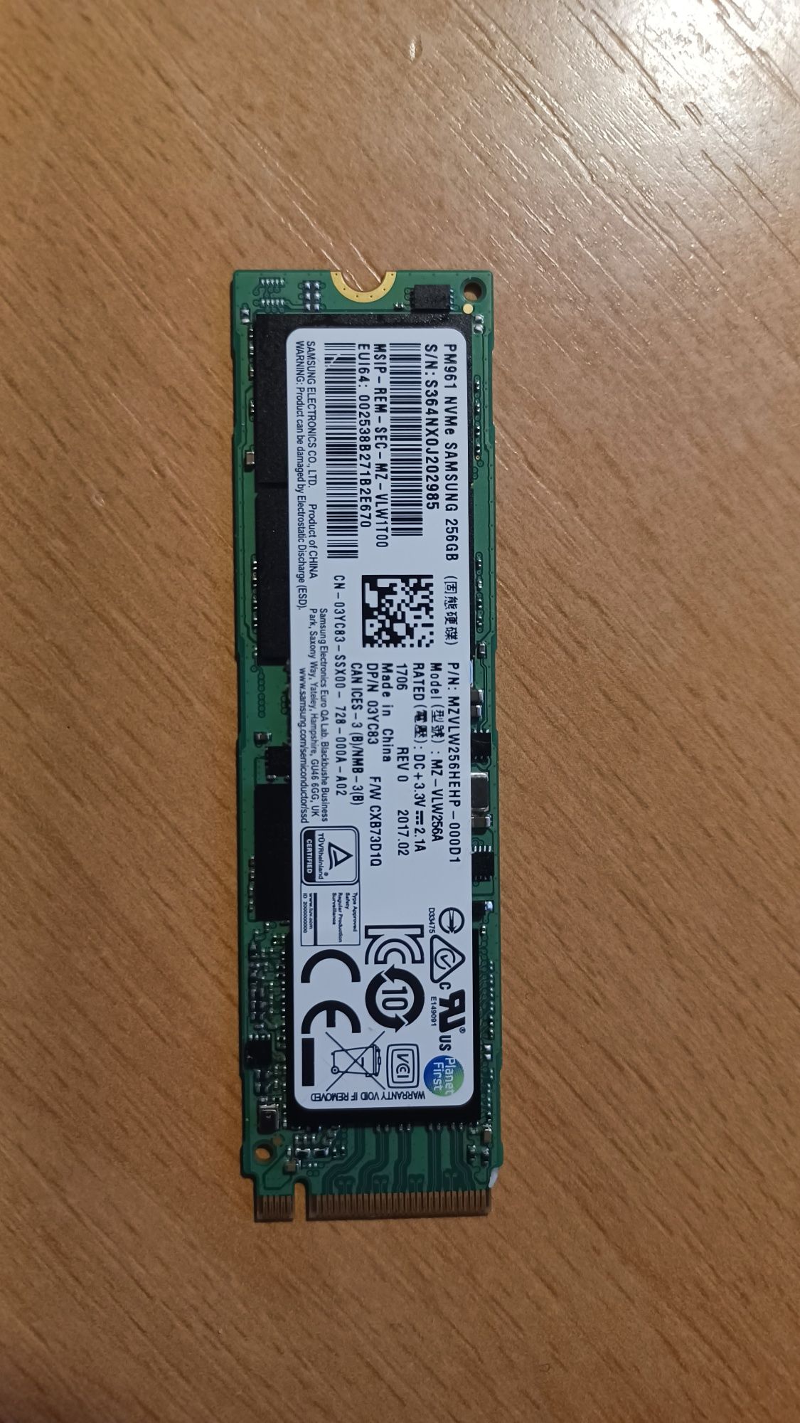 Dysk SSD 256GB M.2 PCIe NVMe Samsung, Gwarancja !