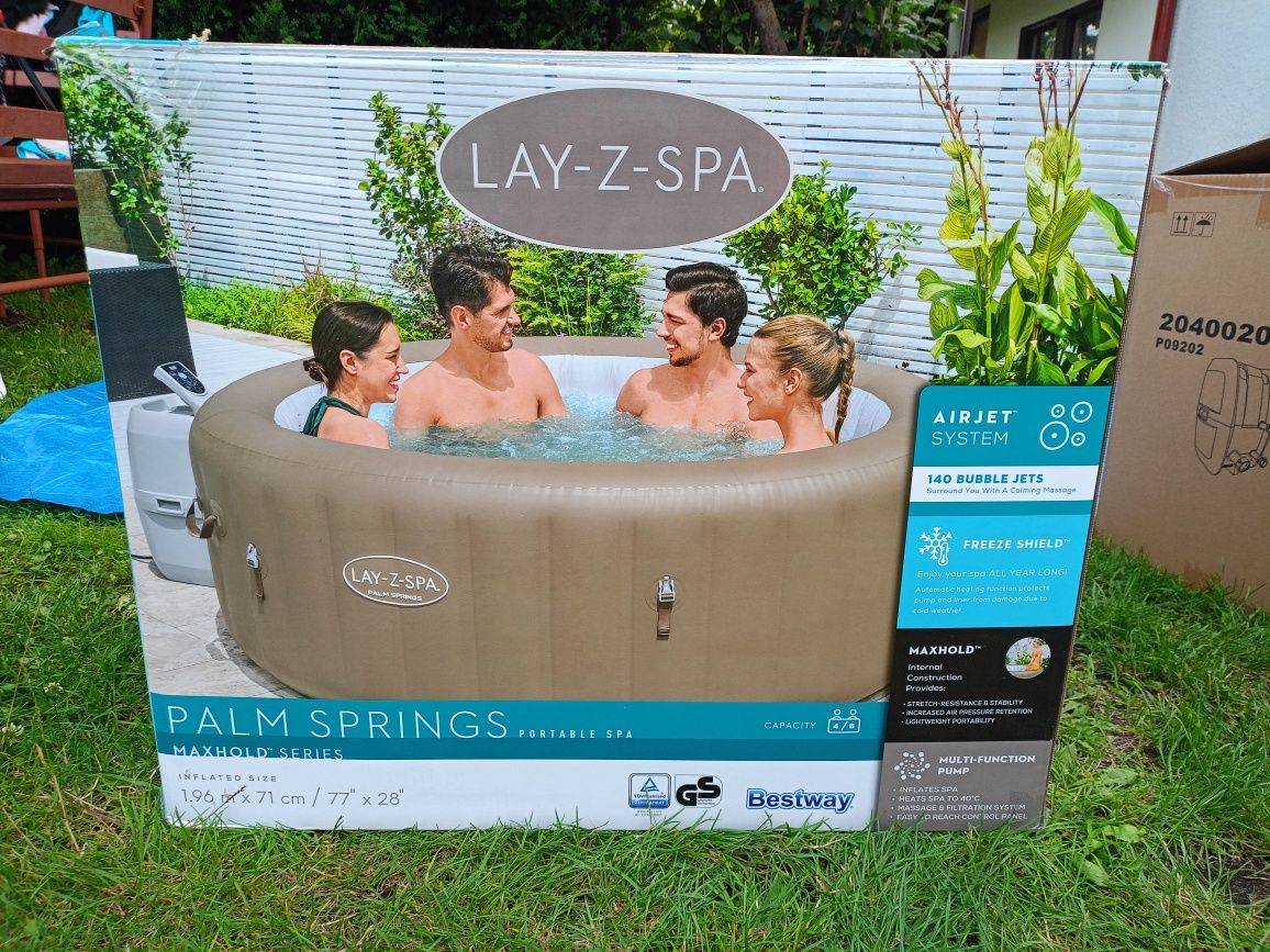 Nowe Jacuzzi dziś kupione LAY-Z-SPA Palm Spring 1,96x 71cm
