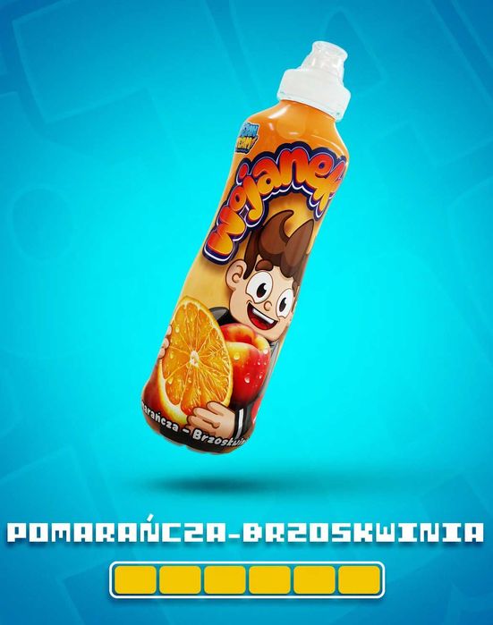 Napój Wojan Wojanek 6 Szt - smak pomarańcza-brzoskwinia