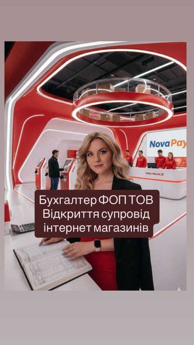 Бухгалтер Г8 ФОП ТОВ сопровождени. услуги ПДВ, ПРРО и консультации