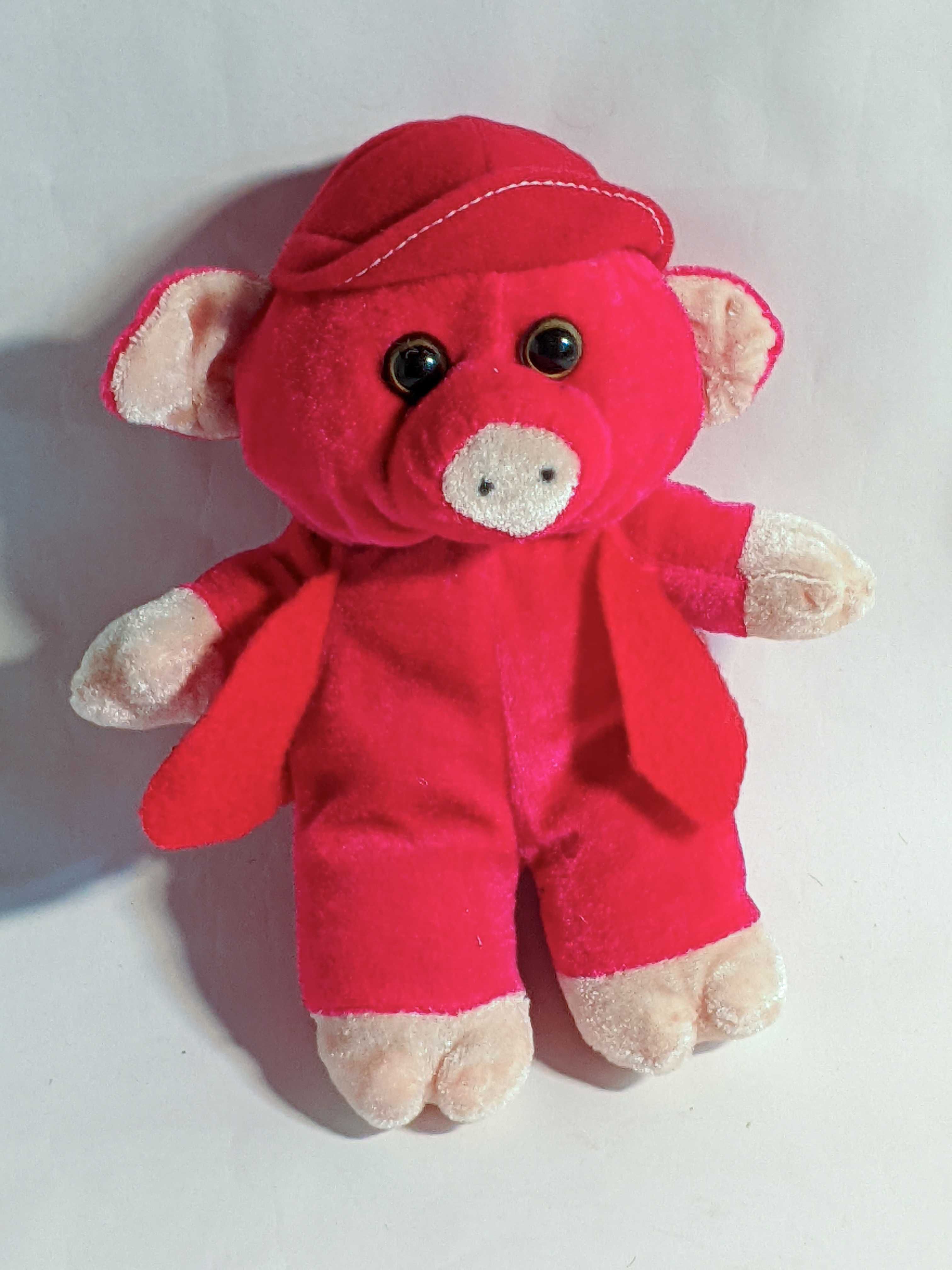іграшка Свинка свинья порося кабанчик в кепке свиня розовая  игрушка