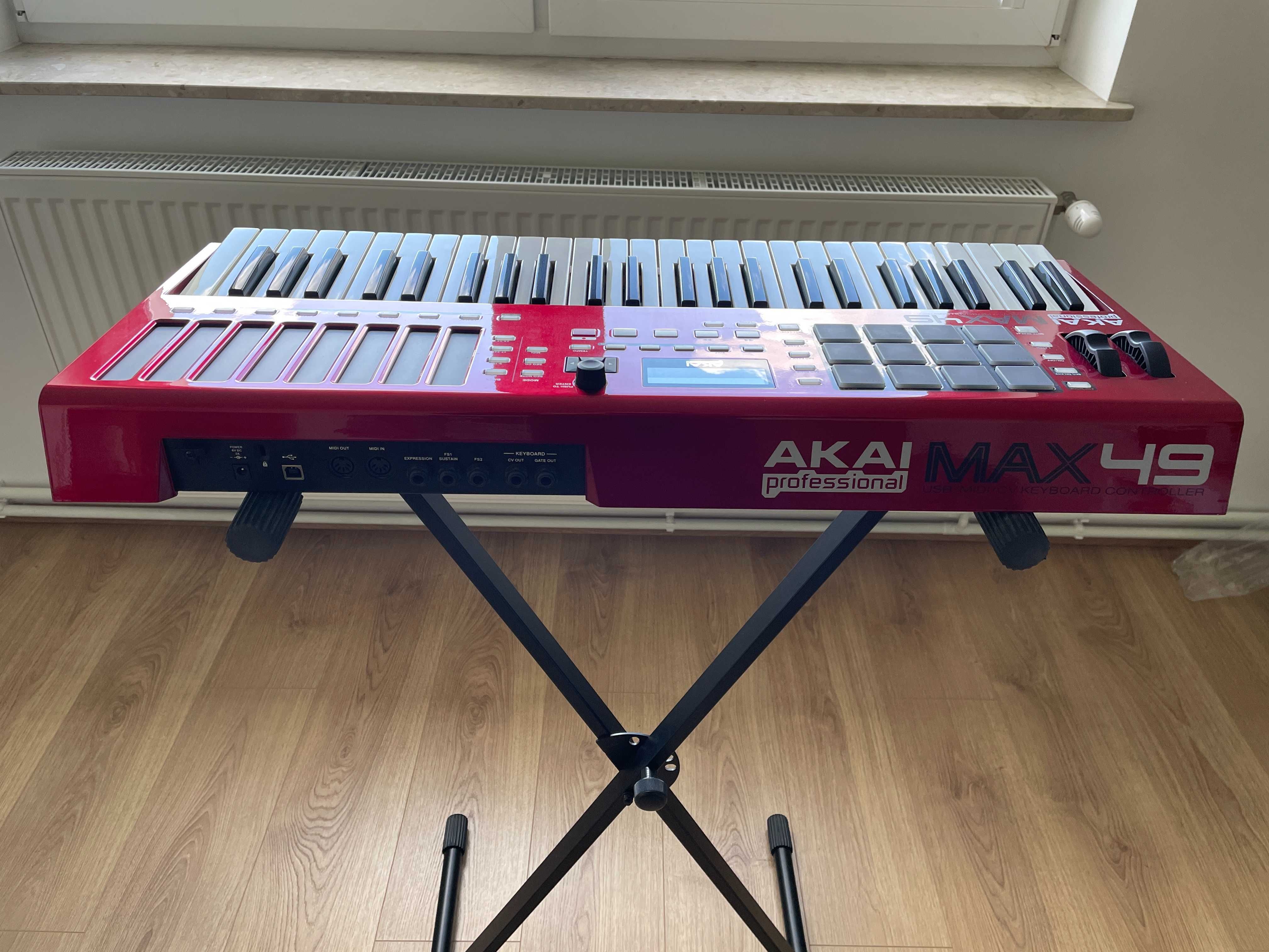 Akai MAX 49 klawiatura sterująca MIDI + stand gratis