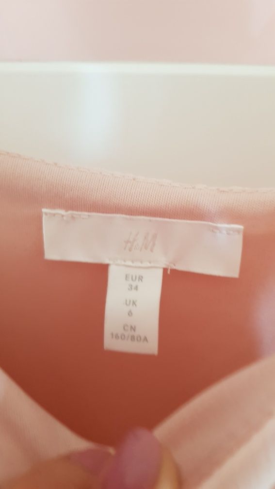 H&M sukienka maxi z falbankami r xs pasuje też na s