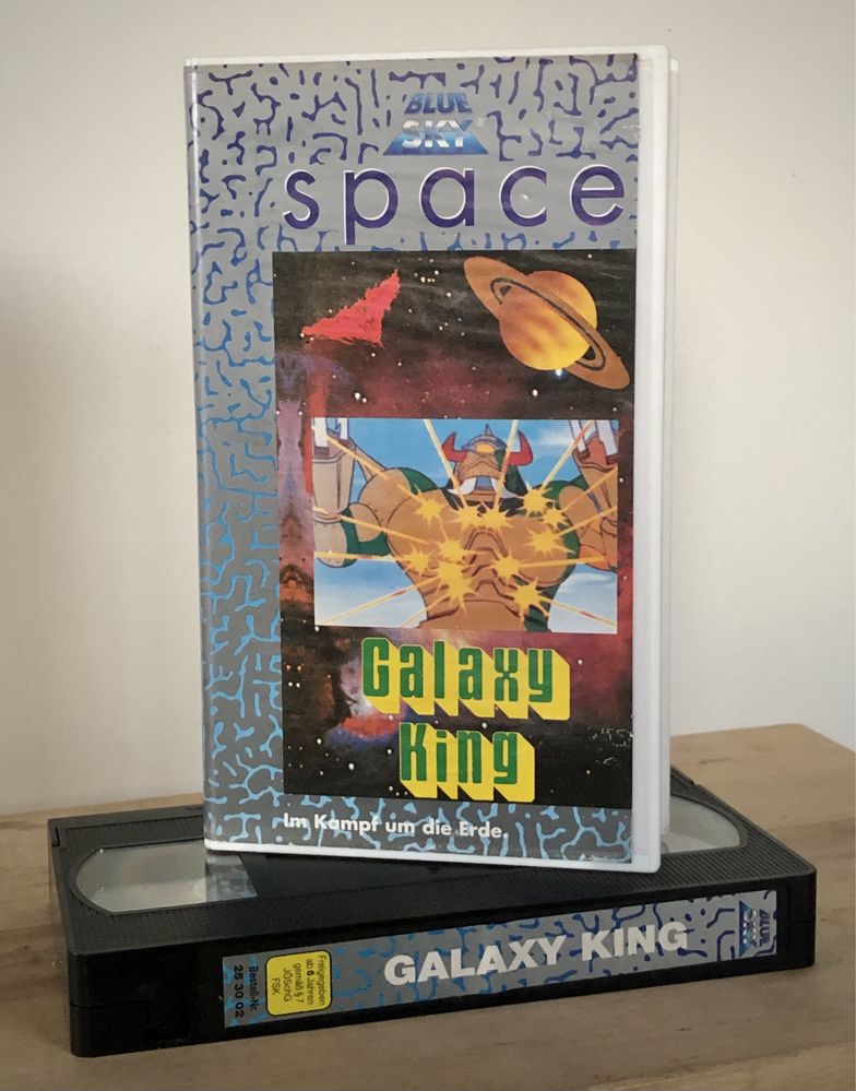 Kaseta video GALAXY KING Blue Sky Space VHS retro unikat bajka anime