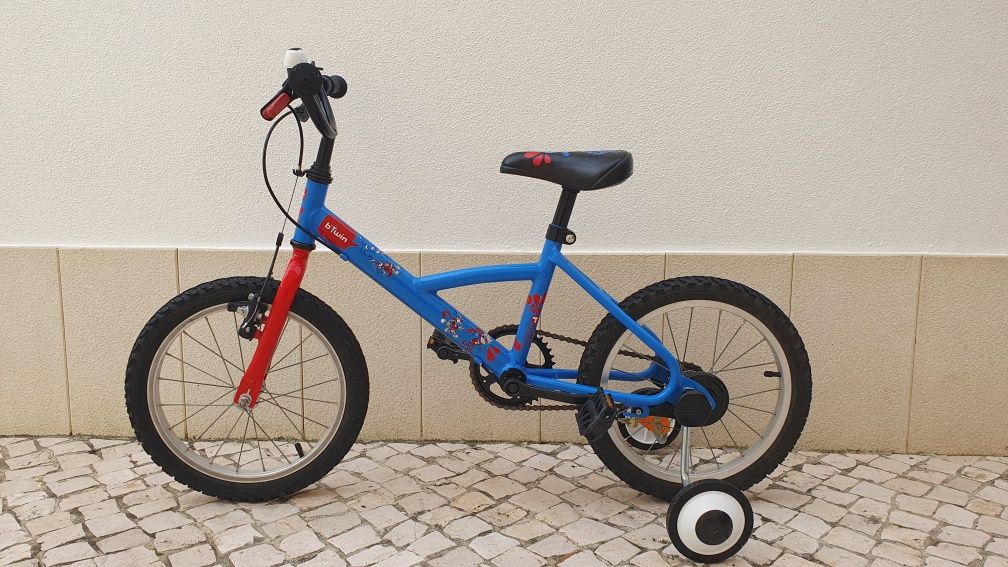 Bicicleta de criança 4-6 anos 16 polegadas B'Twin.