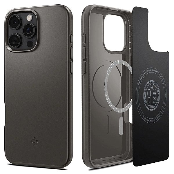 Spigen Thin Fit Mag Magsafe Iphone 16 Pro Gunmetal