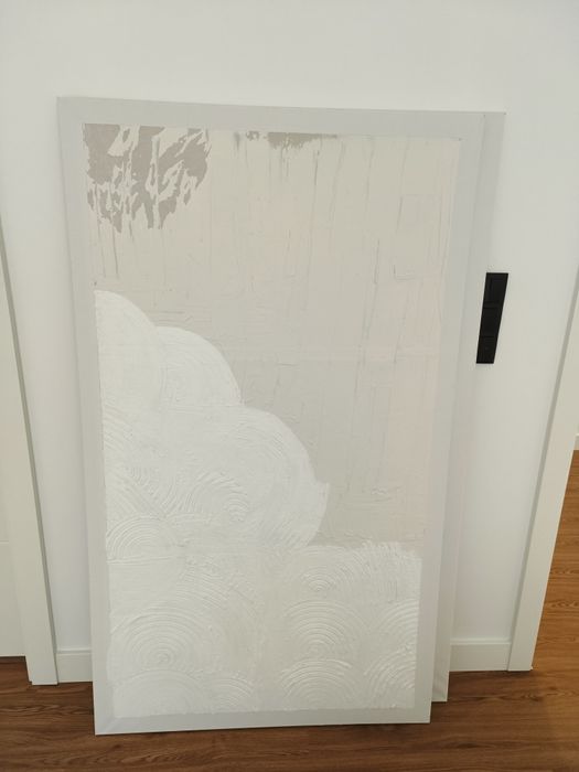 Quadro em tela com relevo