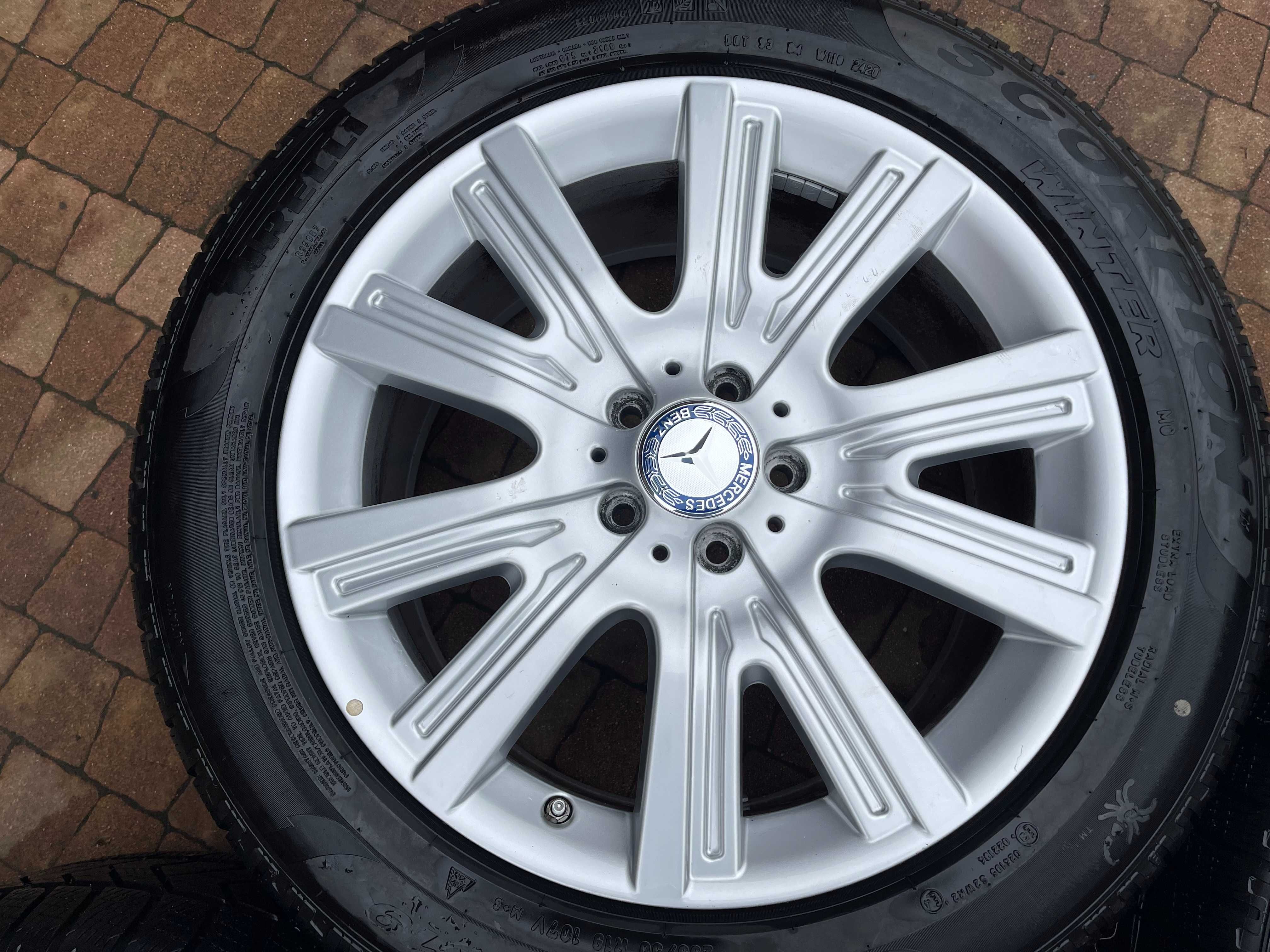 3719. Koła zimowe Mercedes ML GLE oryginalne W166 255/50/19 5x112 ET62