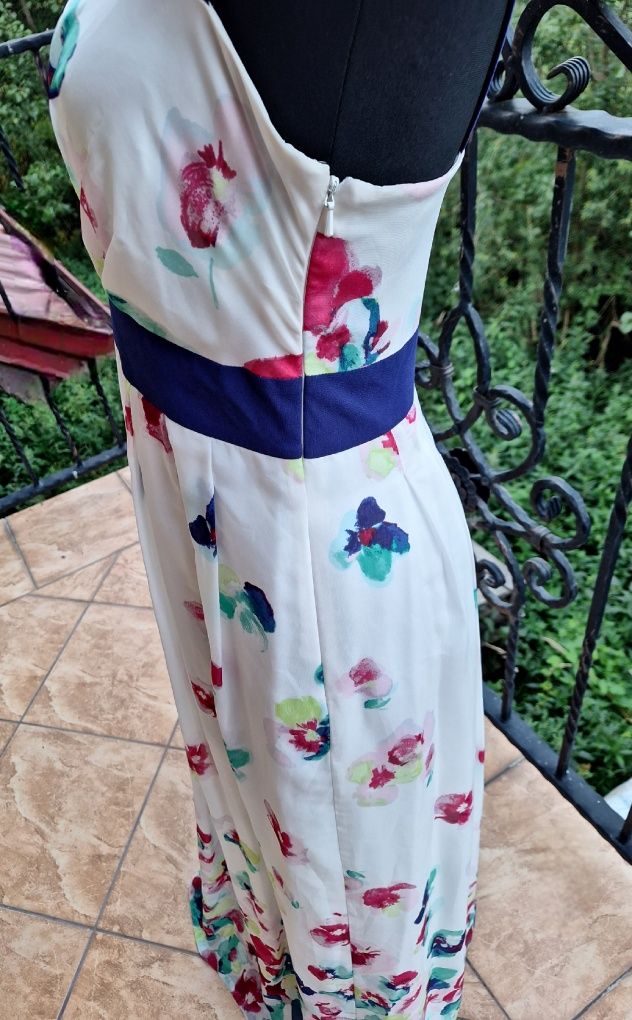 Długa sukienka maxi w kwiaty Monsoon rozmiar M 38