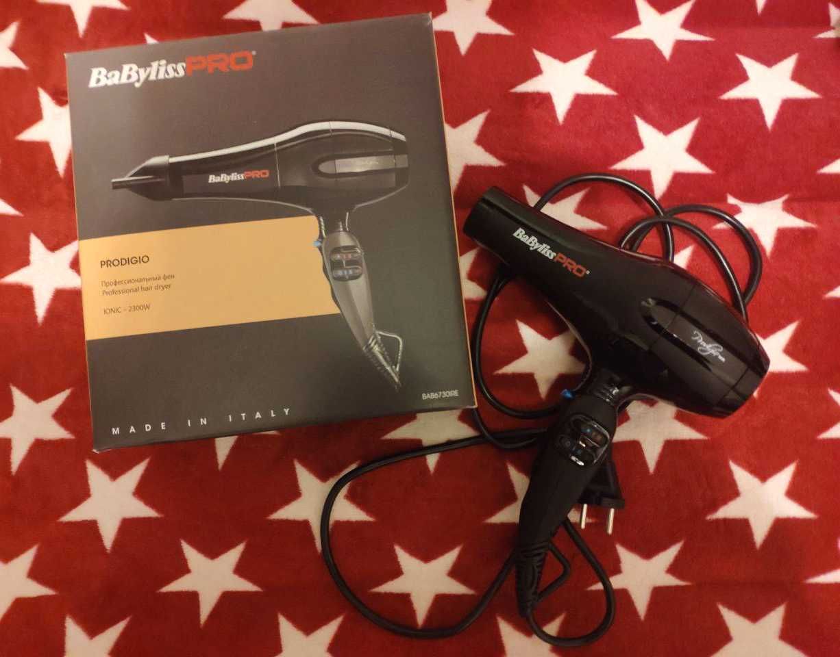 Фен для волосся babyliss prodigio ion black bab6730ire