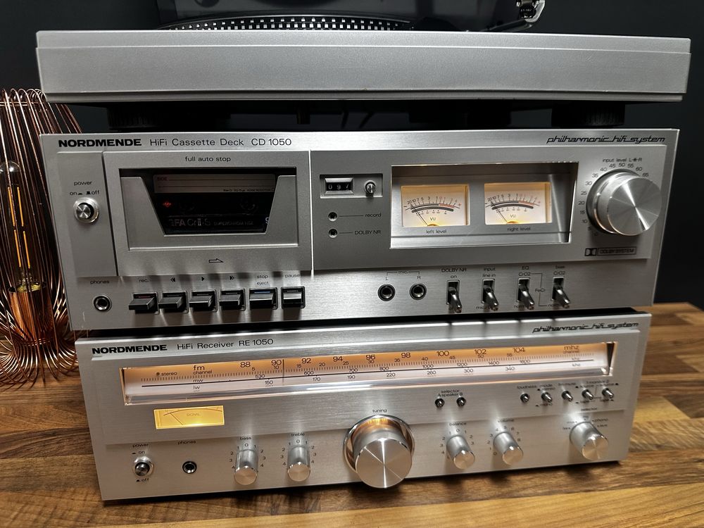 Zestaw audio Nordmende RE 1050, CD 1050, RP 1050 - idealny, vintage