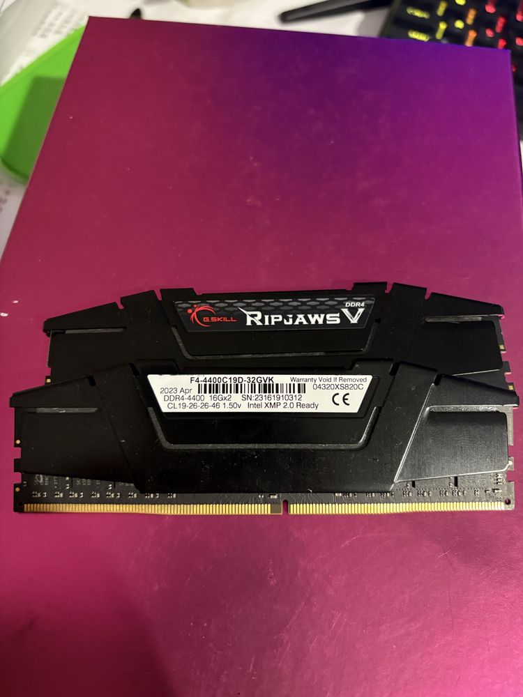 Ram 32GB 4400Mhz G-SKILL RipJaws 5 16Gbx2