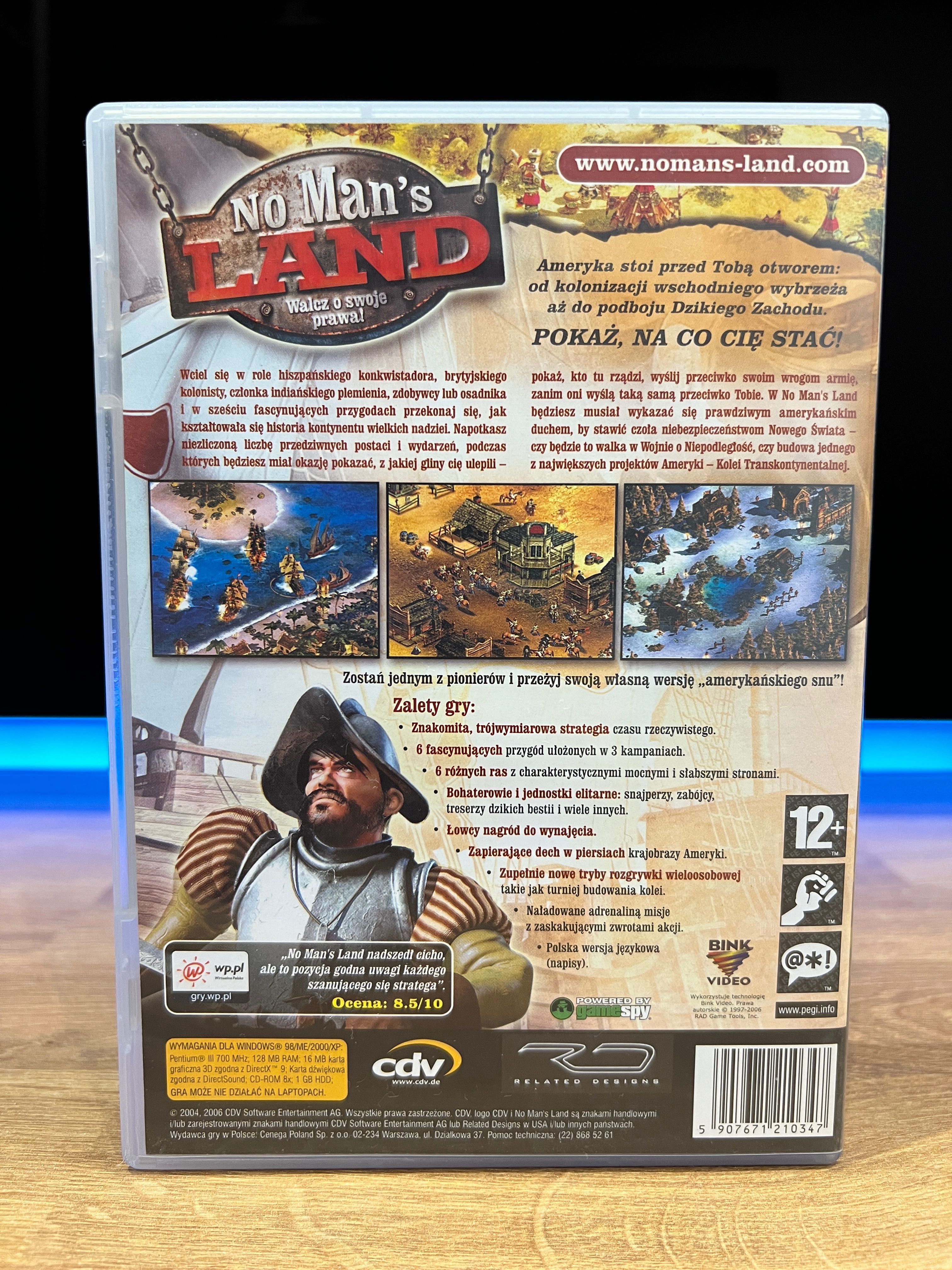 No Man’s Land gra (PC PL 2006) CD BOX kompletne wydanie