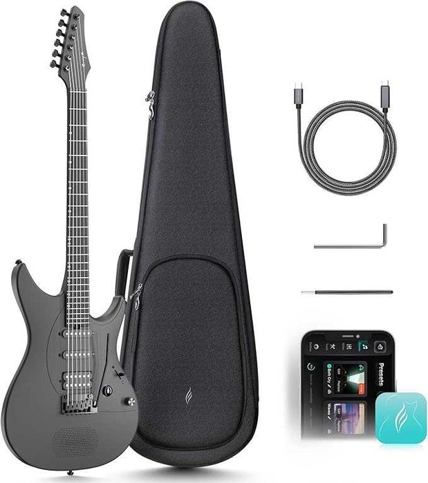 Gitara elektryczna Enya Inspire Carbon Fiber Smart/grafitowa/nowa