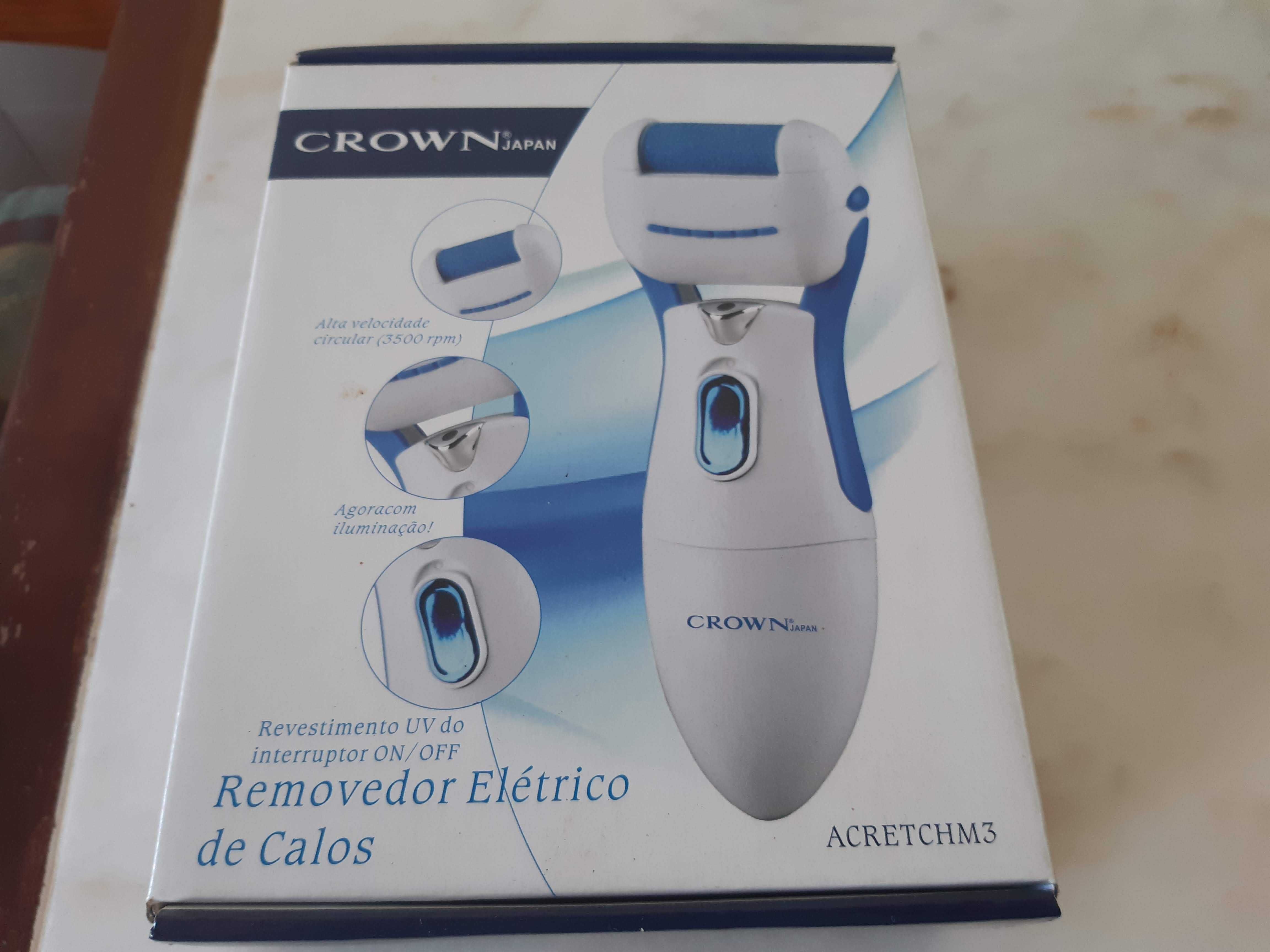 Removedor elétrico de calos, Crown, como novo