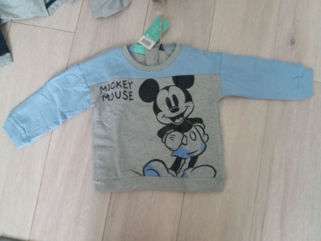 Dresy Disney 2 komplety 80/86 Nowe