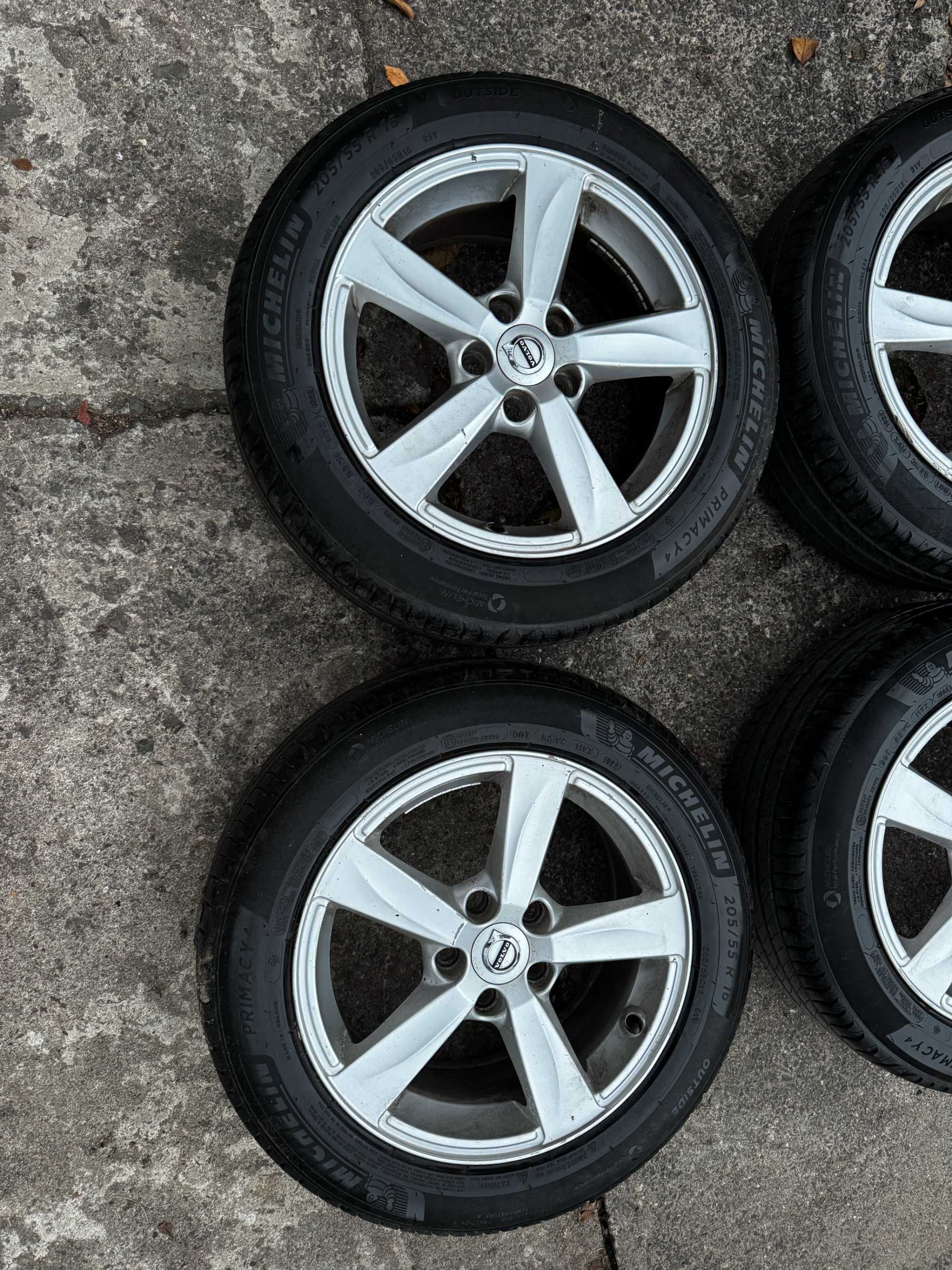 felgi z oponami michelin primacy 4  205/55/16 VOLVO v40,v60  5x108