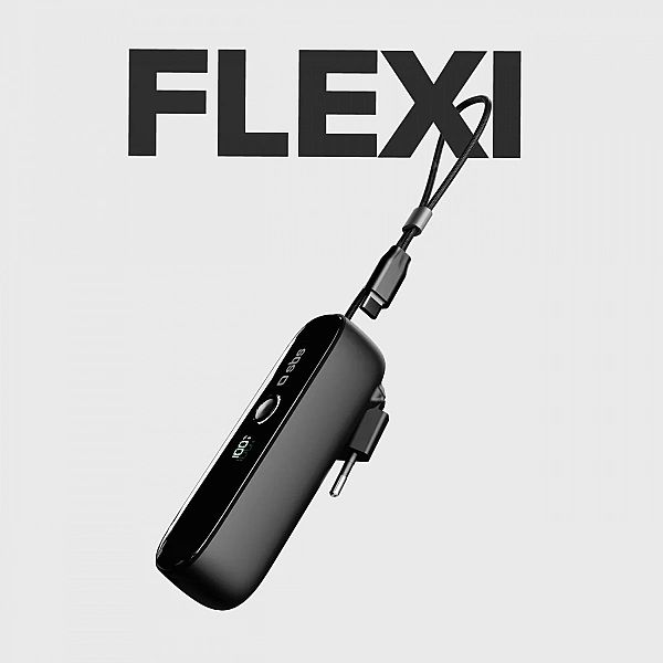 Powerbank SBS Hybrid PD 20W 5000mAh z wbudowanym kablem i składaną wty