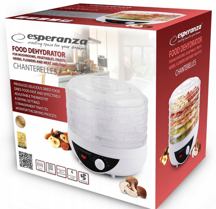 Suszarka do Grzybów Mięsa Owoców Spożywcza 250 W 5 SIT MOCNA DUŻA