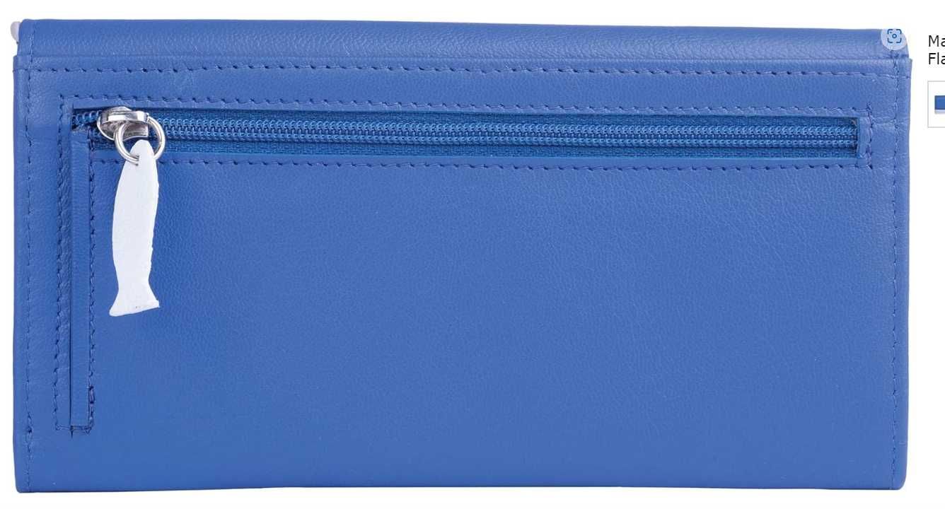 Portmonetka, portfel damski, skórzany, Mala Leather, Nowy, kot