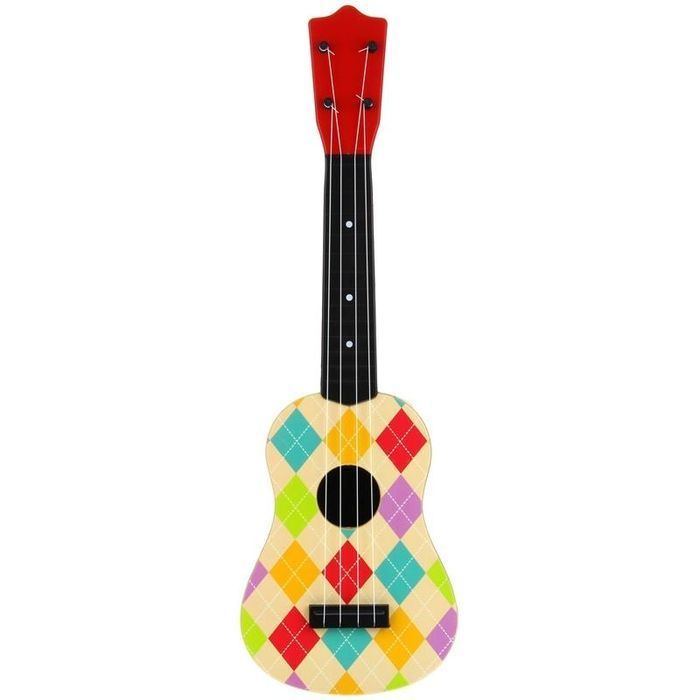 Ukulele Gitara Instrument dla Dzieci - w kratkę