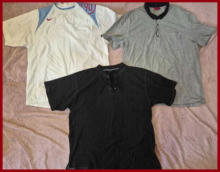 Zestaw 3 markowych koszulek HUGO BOSS, CALVIN KLEIN i NIKE