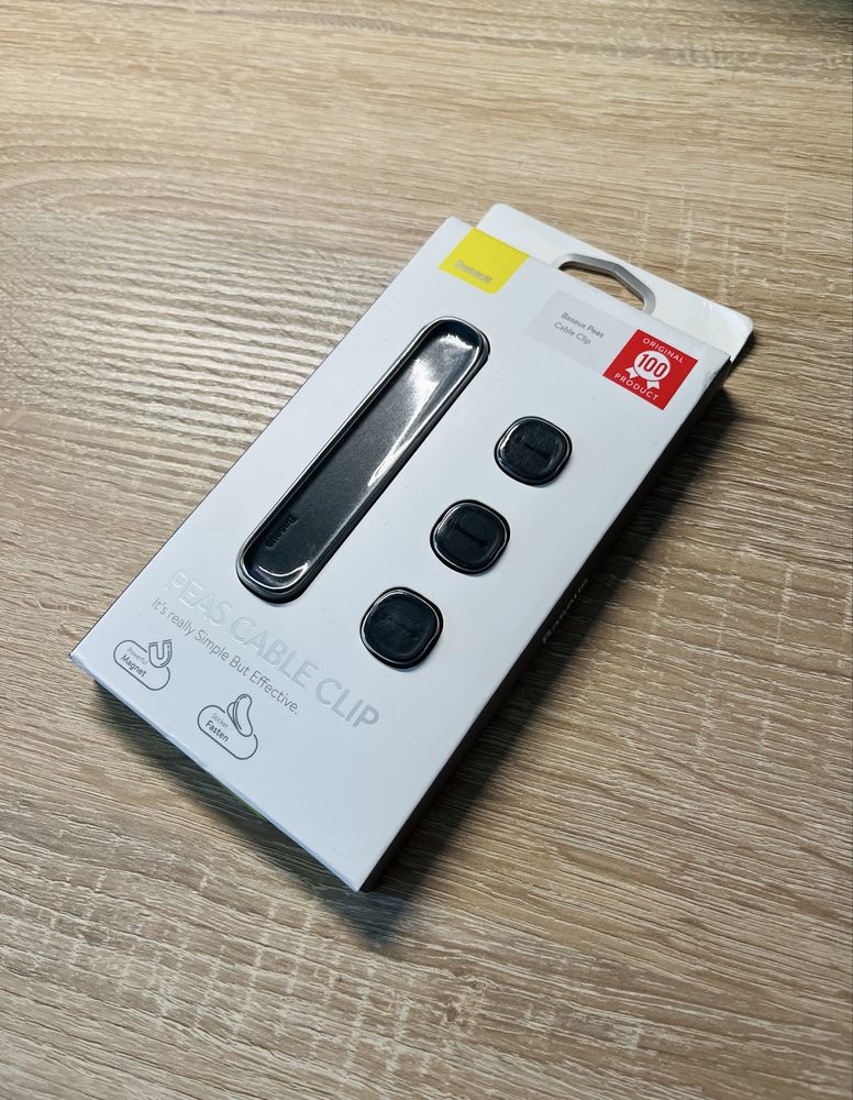 Магнітний тримач проводів Baseus Peas Cable Clip