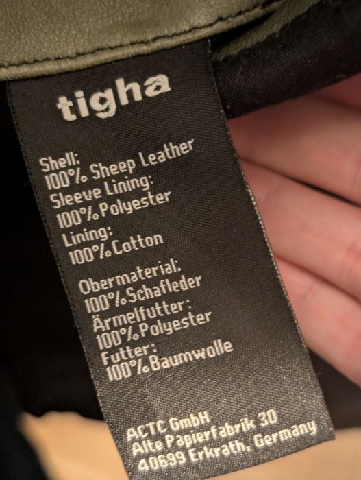Kurtka męska ze skóry owczej słynnej marki Tigha