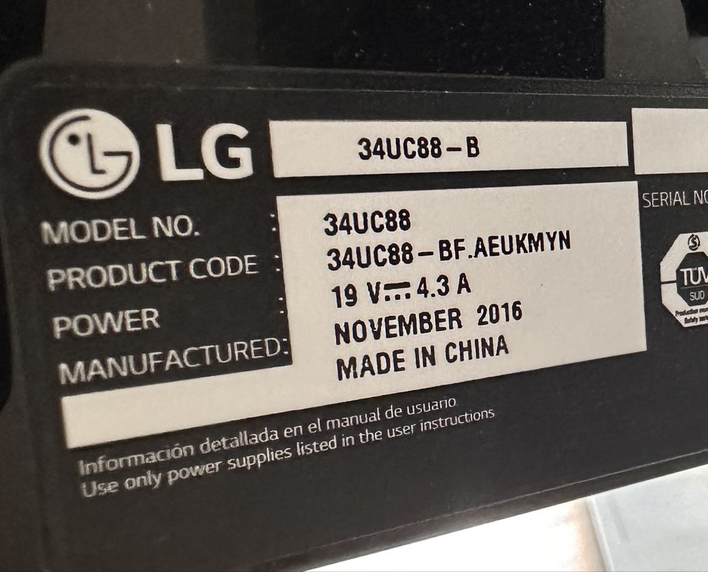 Monitor LG 34 polegadas 34UC88