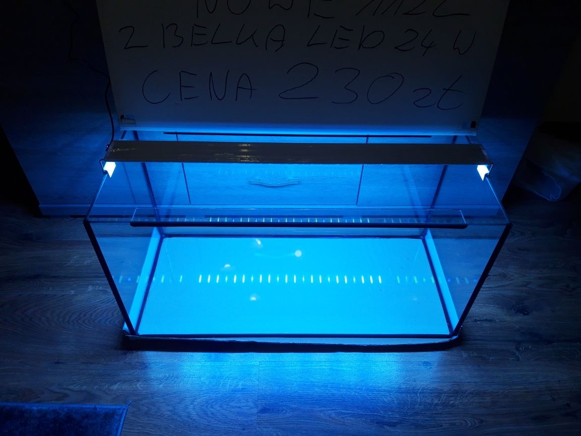 Akwarium NOWE 112L z belka Led 24 w