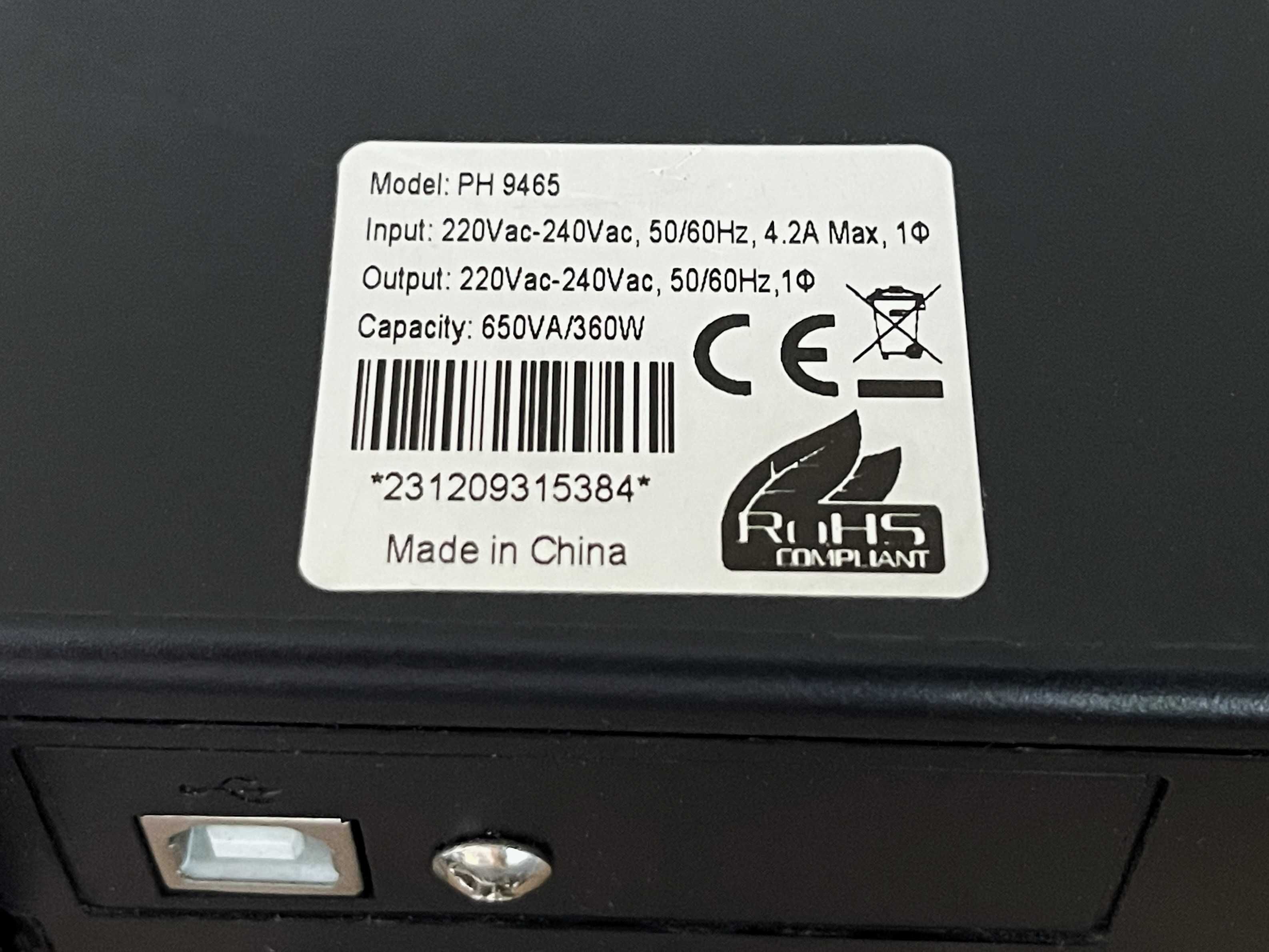 UPS PHASAK 850VA (Bateria Nova)