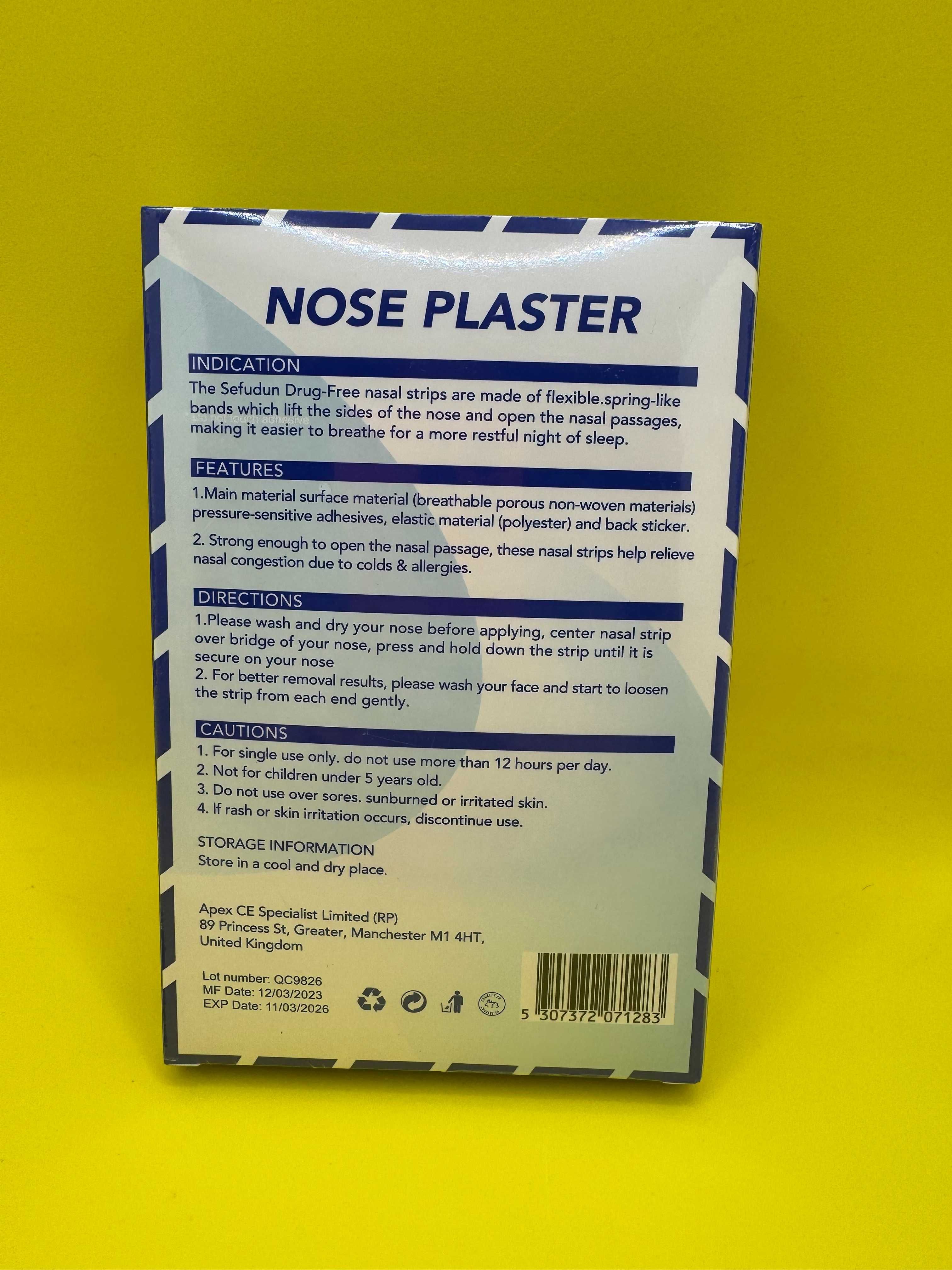 Plastry Ułatwiające Oddychanie Na Nos Przeciw Chrapaniu NASAL STRIPS