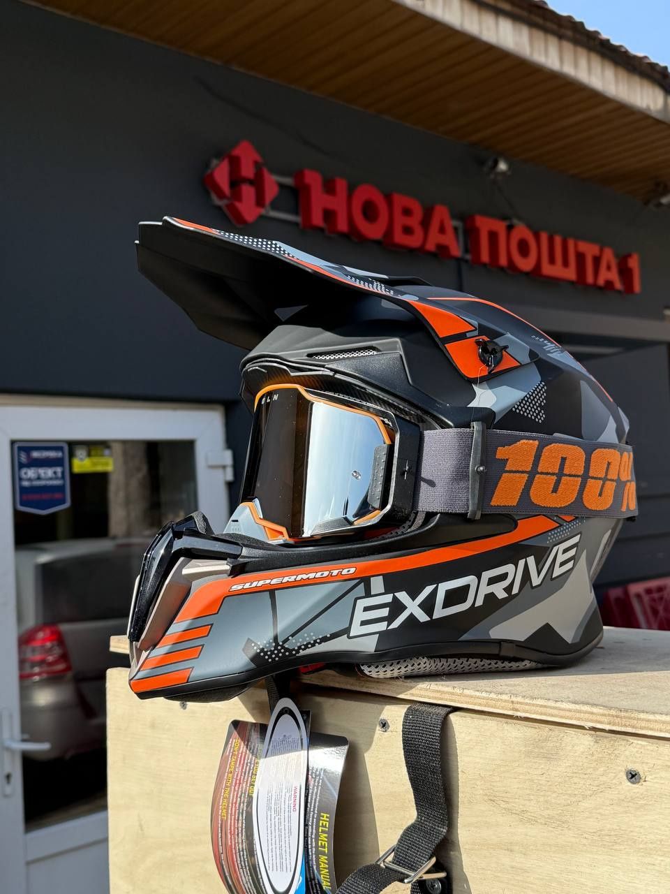 Шлем кроссовый FOX, мотошолом, шлем на мотоцикл ендуро exdrive