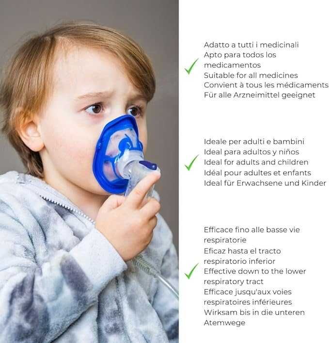 Nuvita Inhalator z nebulizatorem maska Urządzenie do inhalacji 2 w 1