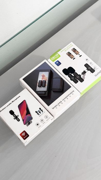 Microfones sem fios Lightning e USB-C