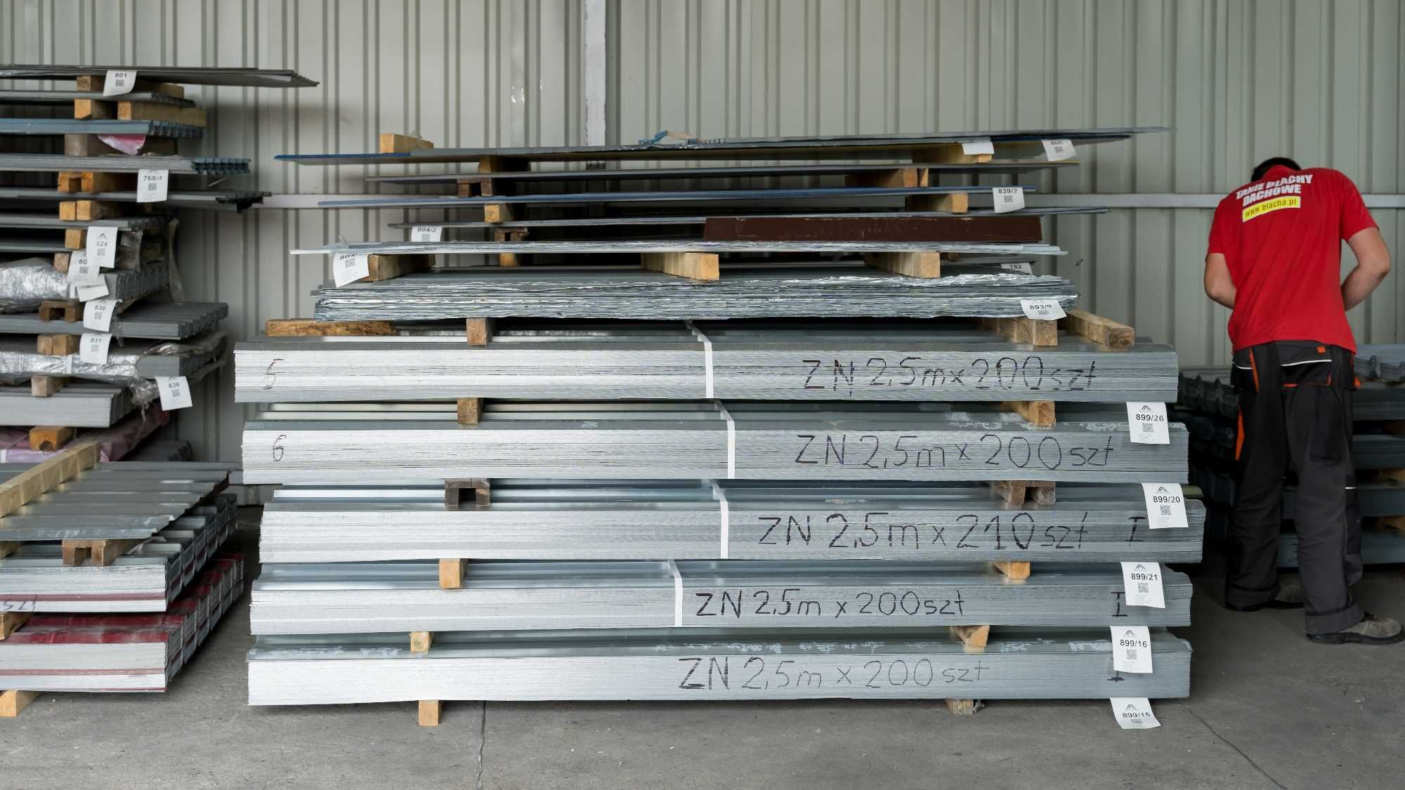 BLACHY TRAPEZOWE 2 GAT - największy wybór blach od ręki Na Dach, Szopę