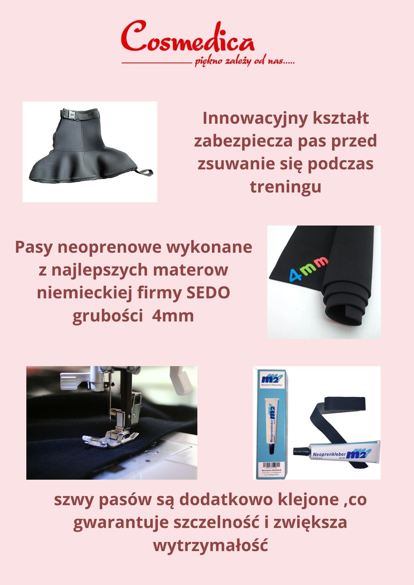 Pasy fartuchy spódniczki neoprenowe do urządzeń VACU WELL ACTIV SHAPER