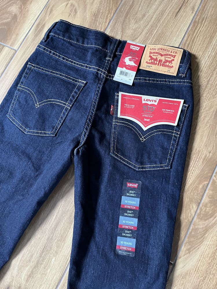 Levis strauss 510 skinny stretch 140cm 10 lat