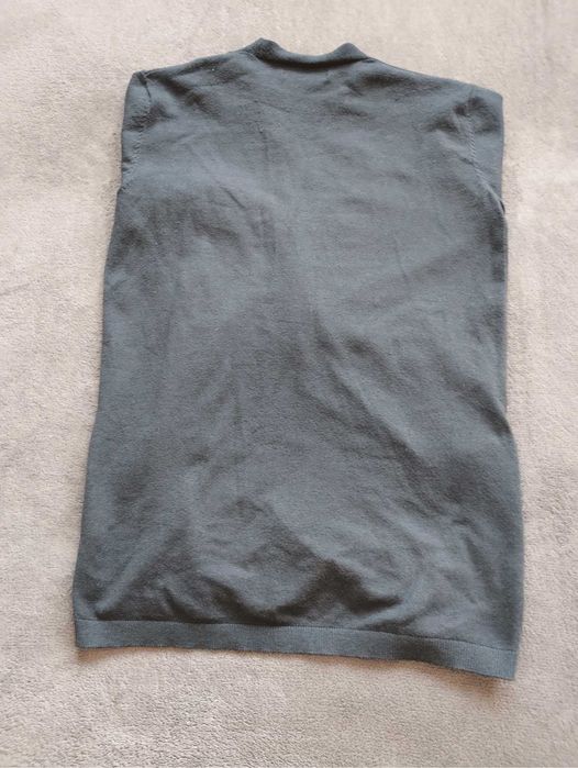 Granatowy, długi sweter dziewczęcy, długi rękaw, Reserved, 146 cm