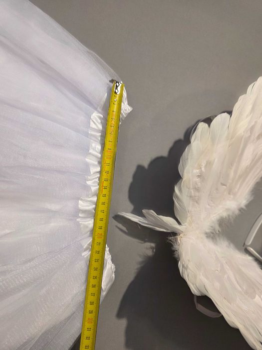 Strój Anioła, Skrzydła Białe z Piór – Na Halloween, Cosplay