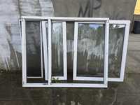 Okno z demontażu VEKA dwuszybowe 176cm x 143 cm moskitiera + parapet