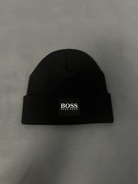 Чоловіча чорна шапка біні Calvin Klein / BOSS / CK