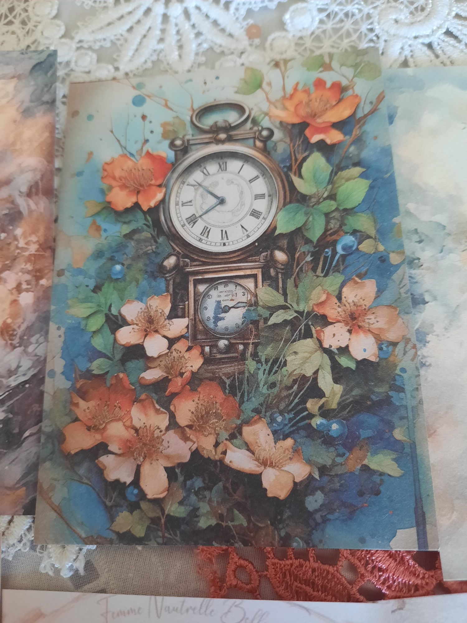 Papéis Scrapbooking Vintage (20 unidades)