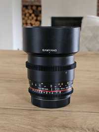 Obiektyw Samyang 85mm T1.5 cinema Canon